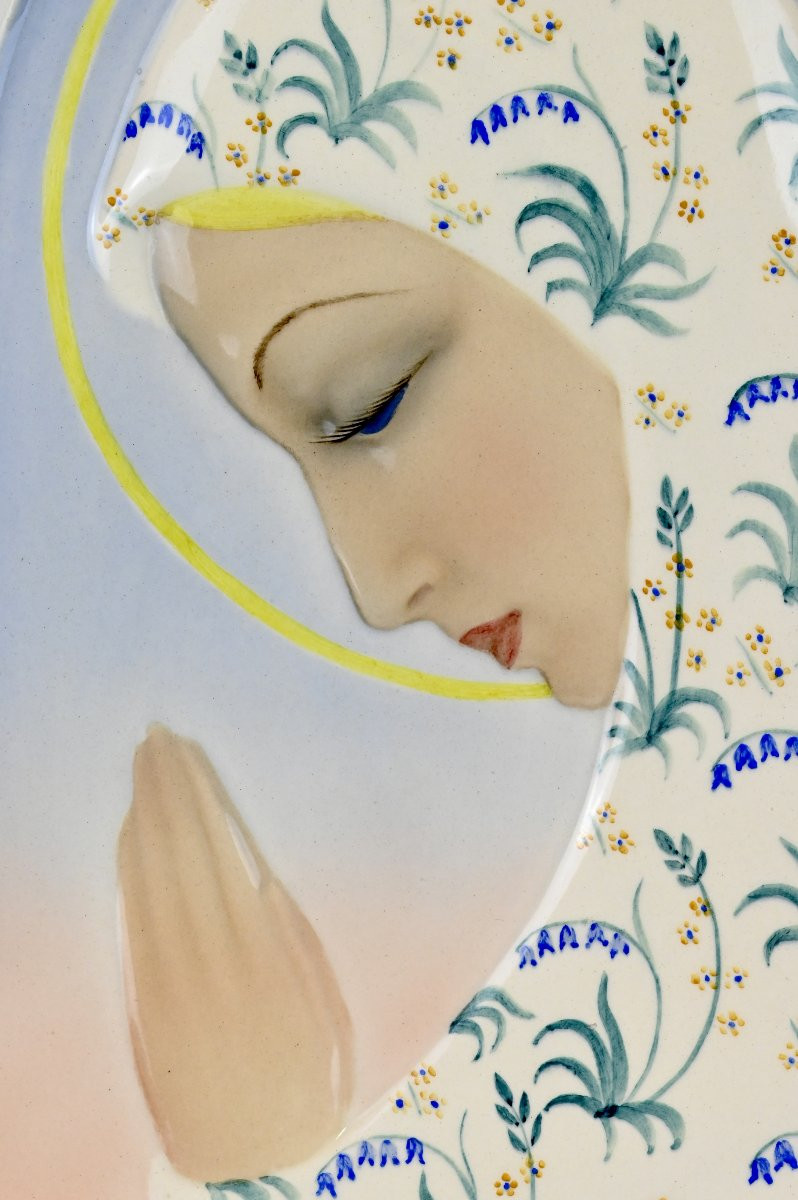 Igni Torino - Madonna In Prayer - Italy 1930s-photo-2